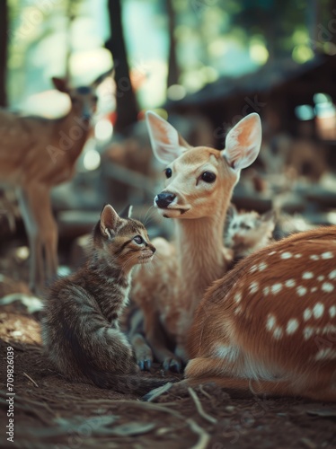 deer in the woods