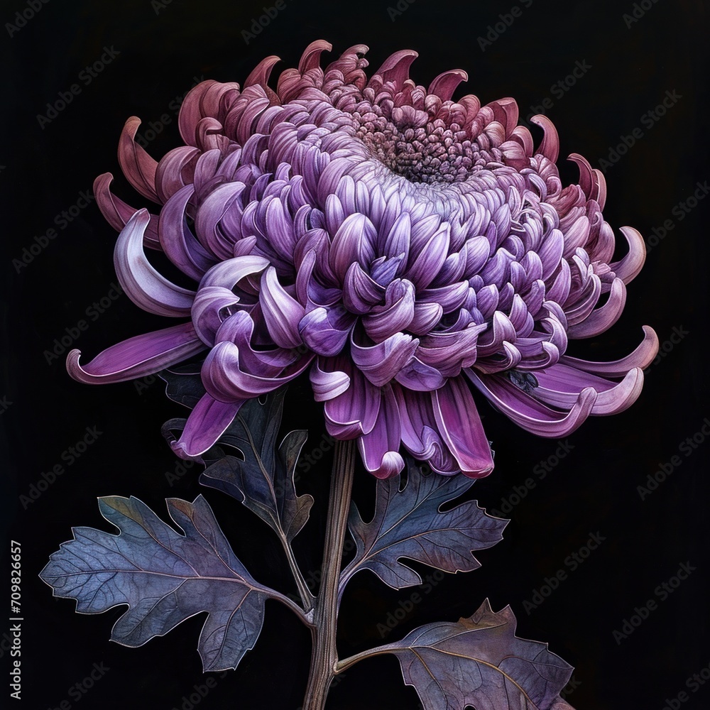 Beautiful Purple Lost Chrysanthemum Beautiful Purple Lost Chrysanthemum