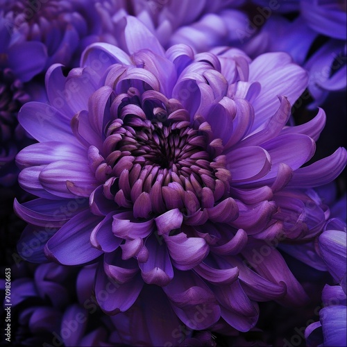 Beautiful Purple Lost Chrysanthemum © Asman