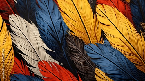 bird feathers background pattern  banner  wings background picture  seamless background