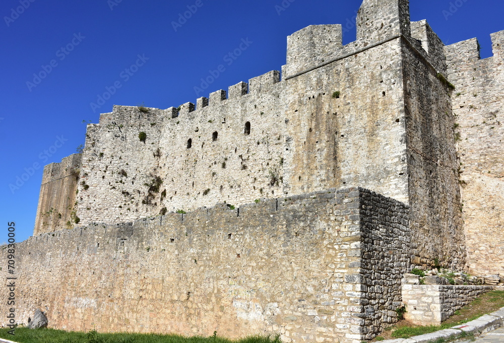View of Arta castle of ancient Ambracia, Epirus in  Greece