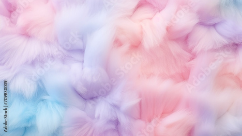 colorful pastel fluffy cotton candy soft background
