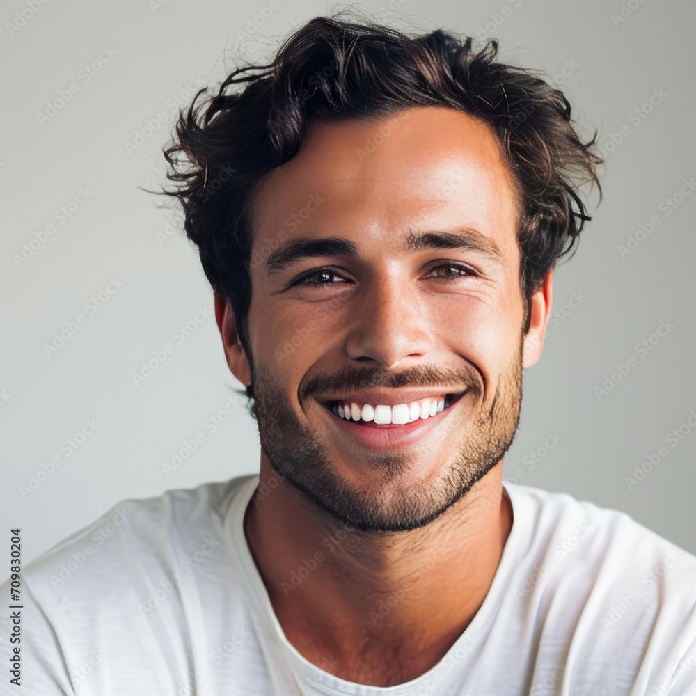 Obraz premium Smiling Man With Beard