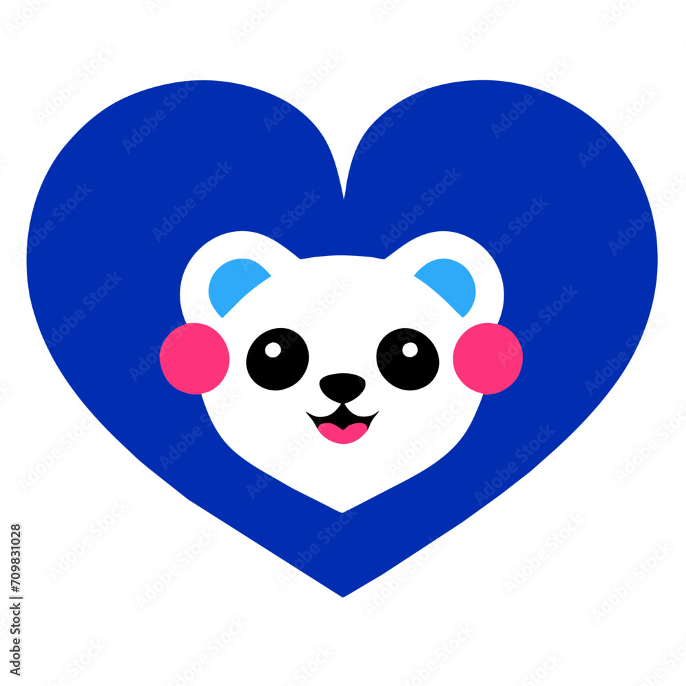 Fototapeta premium valentine day love heart logo design
