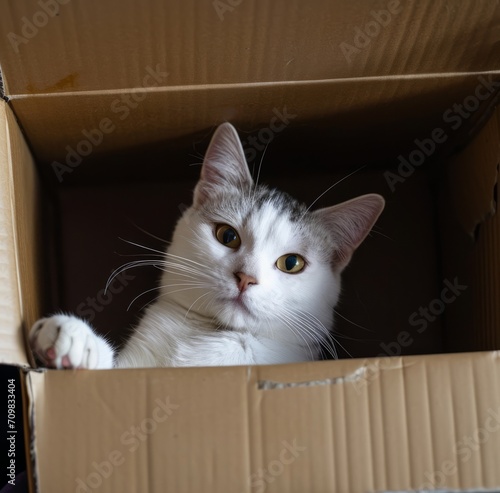 kitten in box