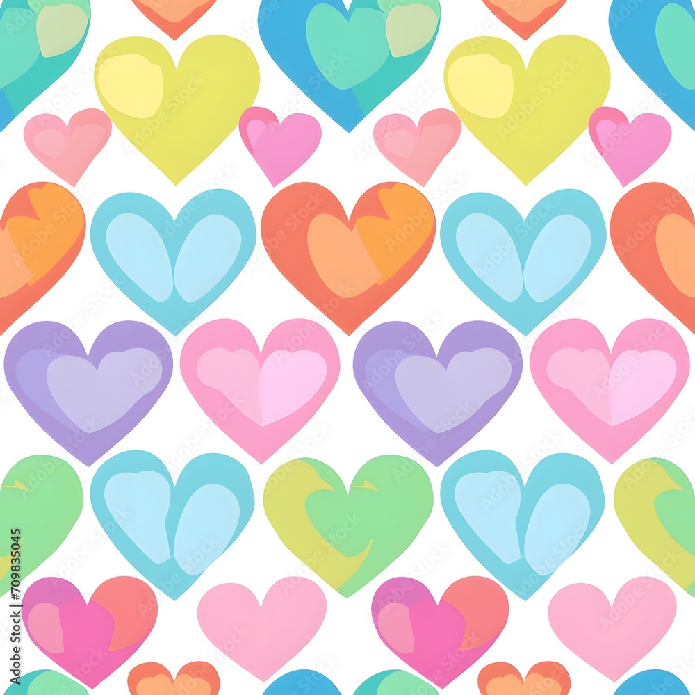 Valentine's Day with heart seamless pattern background. Valentine's Day with heart seamless pattern background.