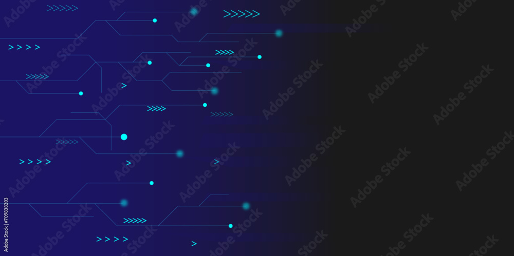 Abstract technological background. Futuristic circuit board for high computer technology. Digital networking and social communication concept background.