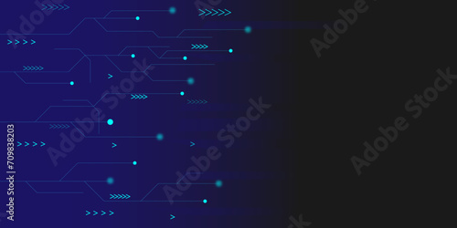 Abstract technological background. Futuristic circuit board for high computer technology. Digital networking and social communication concept background.