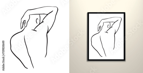 men back drawing line art pose 