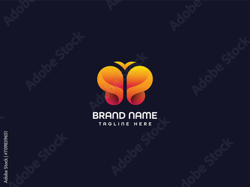 butterfly logo design