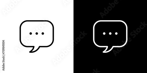 シンプルな吹き出しアイコン