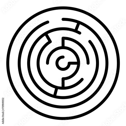 Art Conundrum icon vector image. Can be used for Design.
