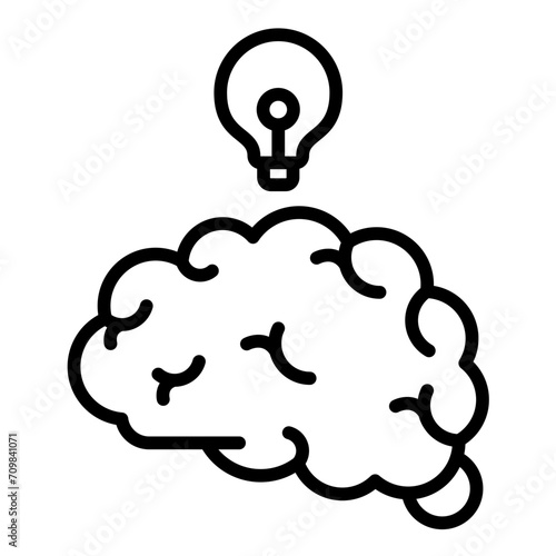 Brainstorm icon vector image. Can be used for Design.