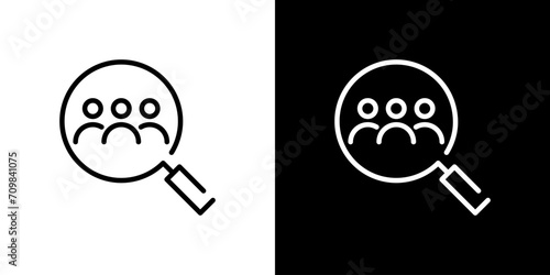 シンプルな虫眼鏡アイコン