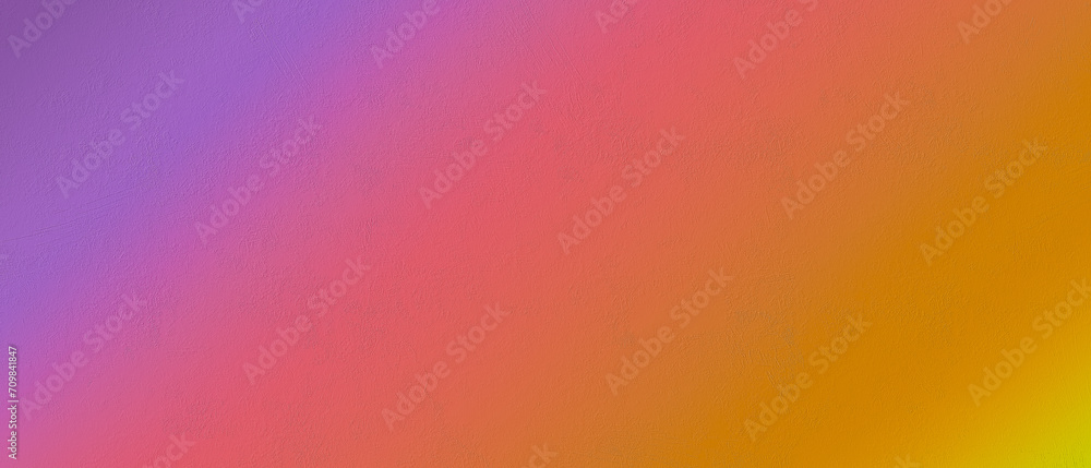 Fototapeta premium Purple red orange yellow color gradient rough concrete texture background