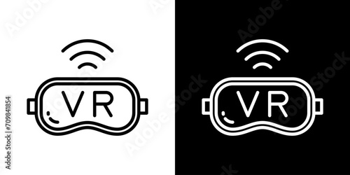 シンプルなVRのゴーグルアイコン