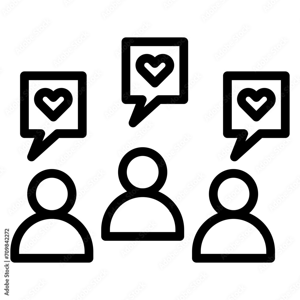 Audience Engagement icon vector image. Can be used for Crowdfunding. Audience Engagement icon vector image. Can be used for Crowdfunding.