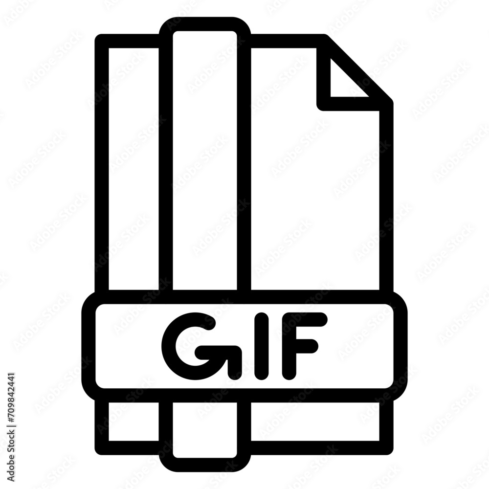 GIFs icon vector image. Can be used for Crowdfunding. GIFs icon vector image. Can be used for Crowdfunding.