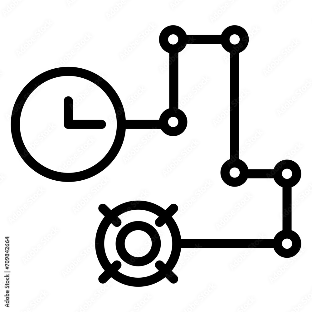 Project Timeline icon vector image. Can be used for Crowdfunding. Project Timeline icon vector image. Can be used for Crowdfunding.
