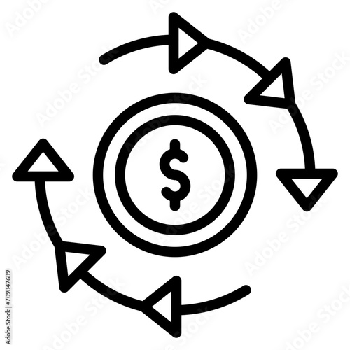 ROI icon vector image. Can be used for Crowdfunding.