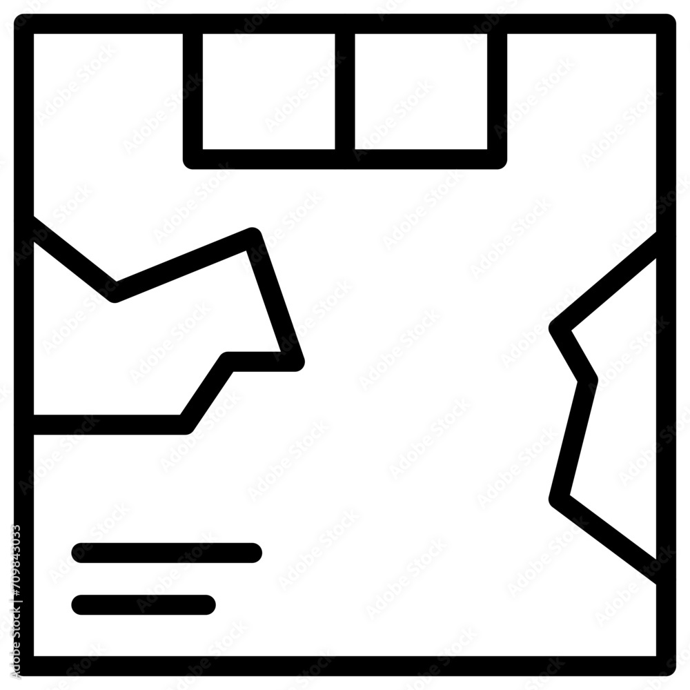 Damage icon vector image. Can be used for Public Relations Agency. Damage icon vector image. Can be used for Public Relations Agency.