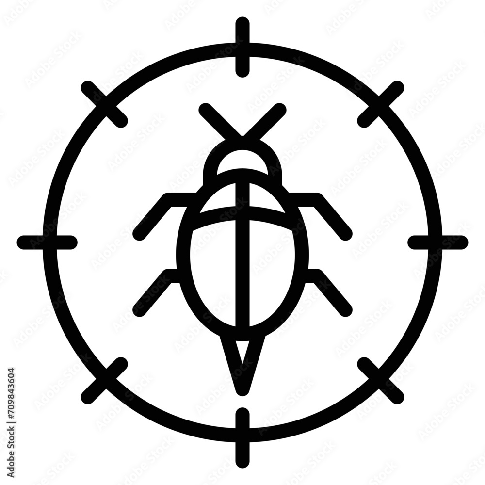 Bug Tracking icon vector image. Can be used for Game Development.
