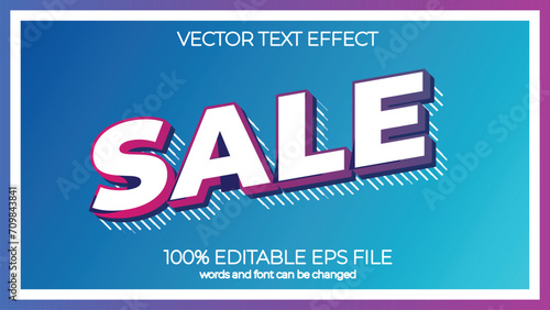 Sale editable text effect style, EPS editable text effect photo