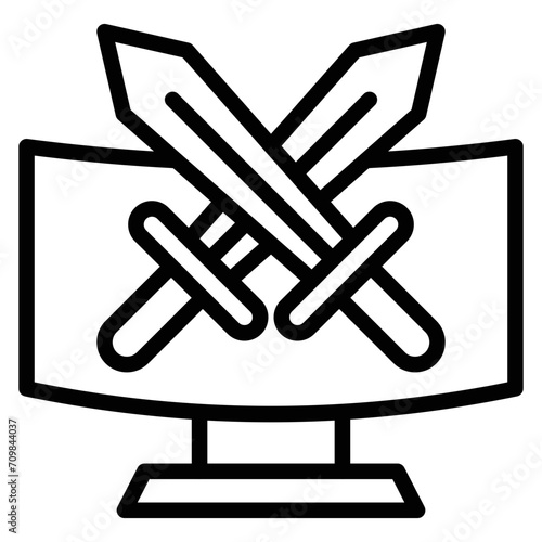 Moba icon vector image. Can be used for Game Development.