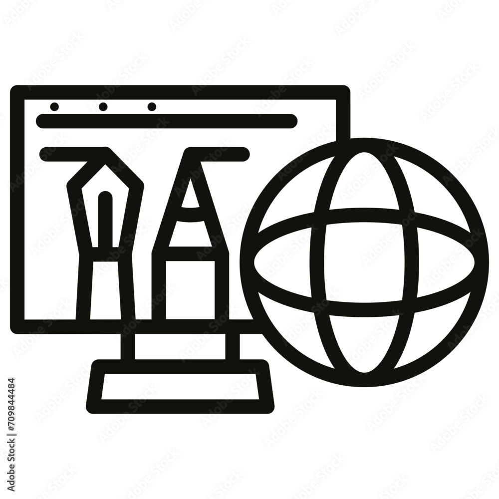 Online Edition icon vector image. Can be used for New Media. Online Edition icon vector image. Can be used for New Media.