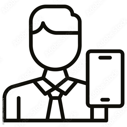 Millennial Male icon vector image. Can be used for New Media.