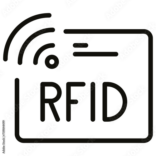 Rfid icon vector image. Can be used for New Media.