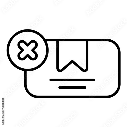 Cancellation icon vector image. Can be used for Web Store.