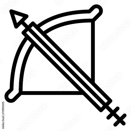 Crossbow icon vector image. Can be used for Battle Royale.