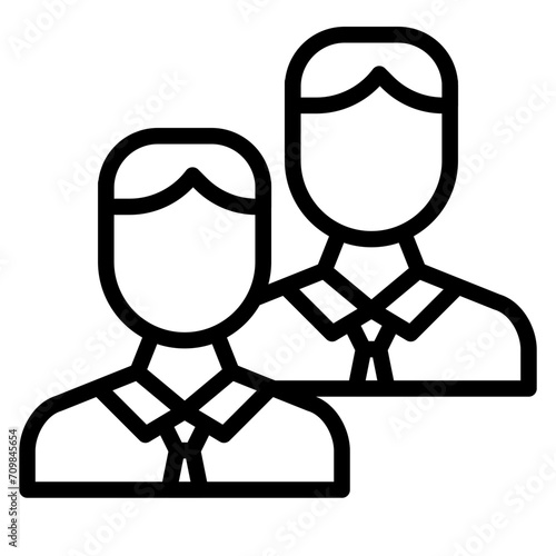 Duo icon vector image. Can be used for Battle Royale.