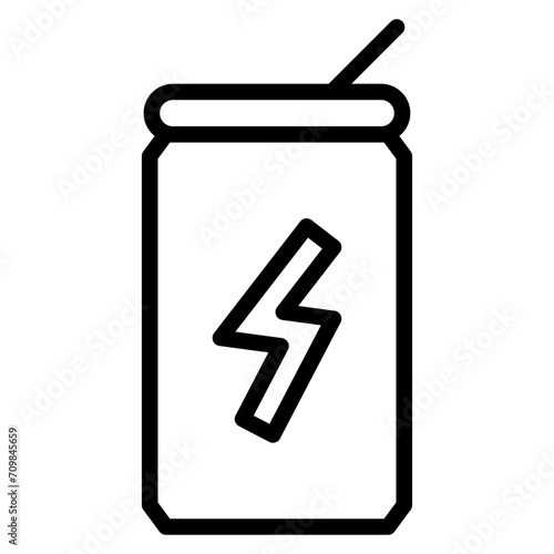 Energy Drink icon vector image. Can be used for Battle Royale.