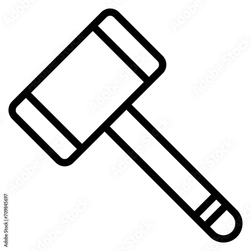Hammer icon vector image. Can be used for Battle Royale.