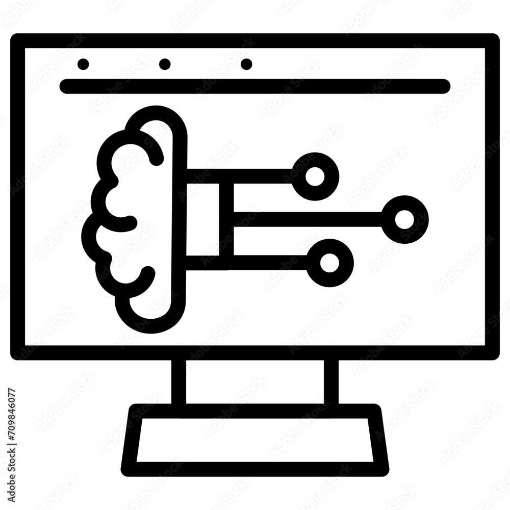 Cognitive Computing icon vector image. Can be used for Industry. Cognitive Computing icon vector image. Can be used for Industry.