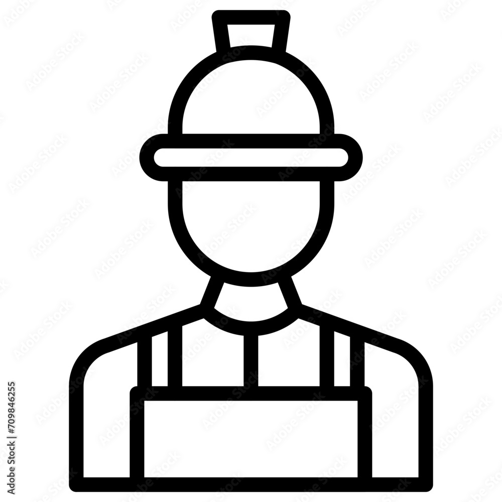 Factory Worker Male icon vector image. Can be used for Industry. Factory Worker Male icon vector image. Can be used for Industry.