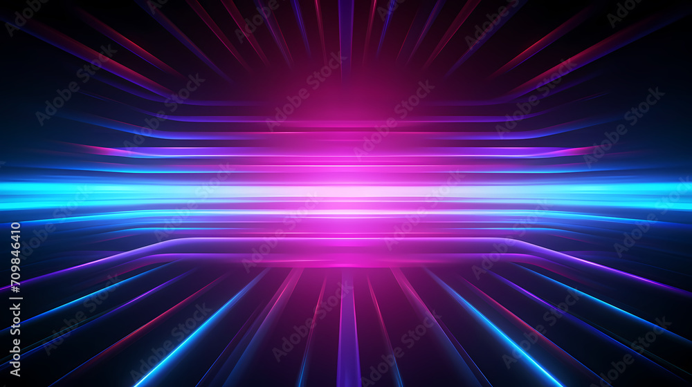 Obraz premium Abstract line art background, technological background