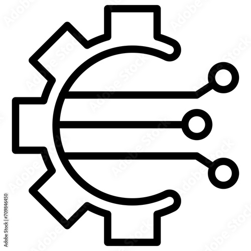 Technology icon vector image. Can be used for Industry.