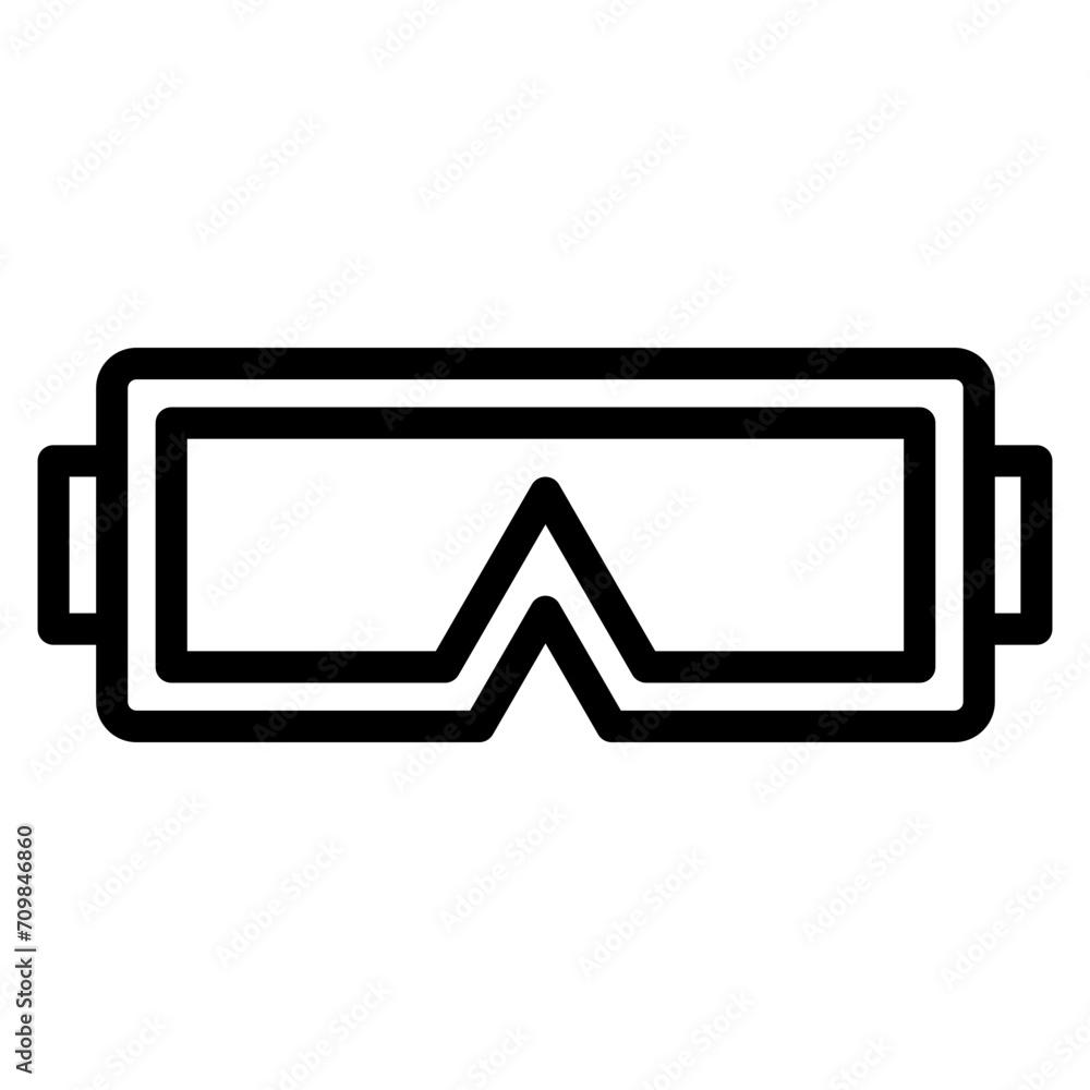 Safety Goggles icon vector image. Can be used for Science. Safety Goggles icon vector image. Can be used for Science.