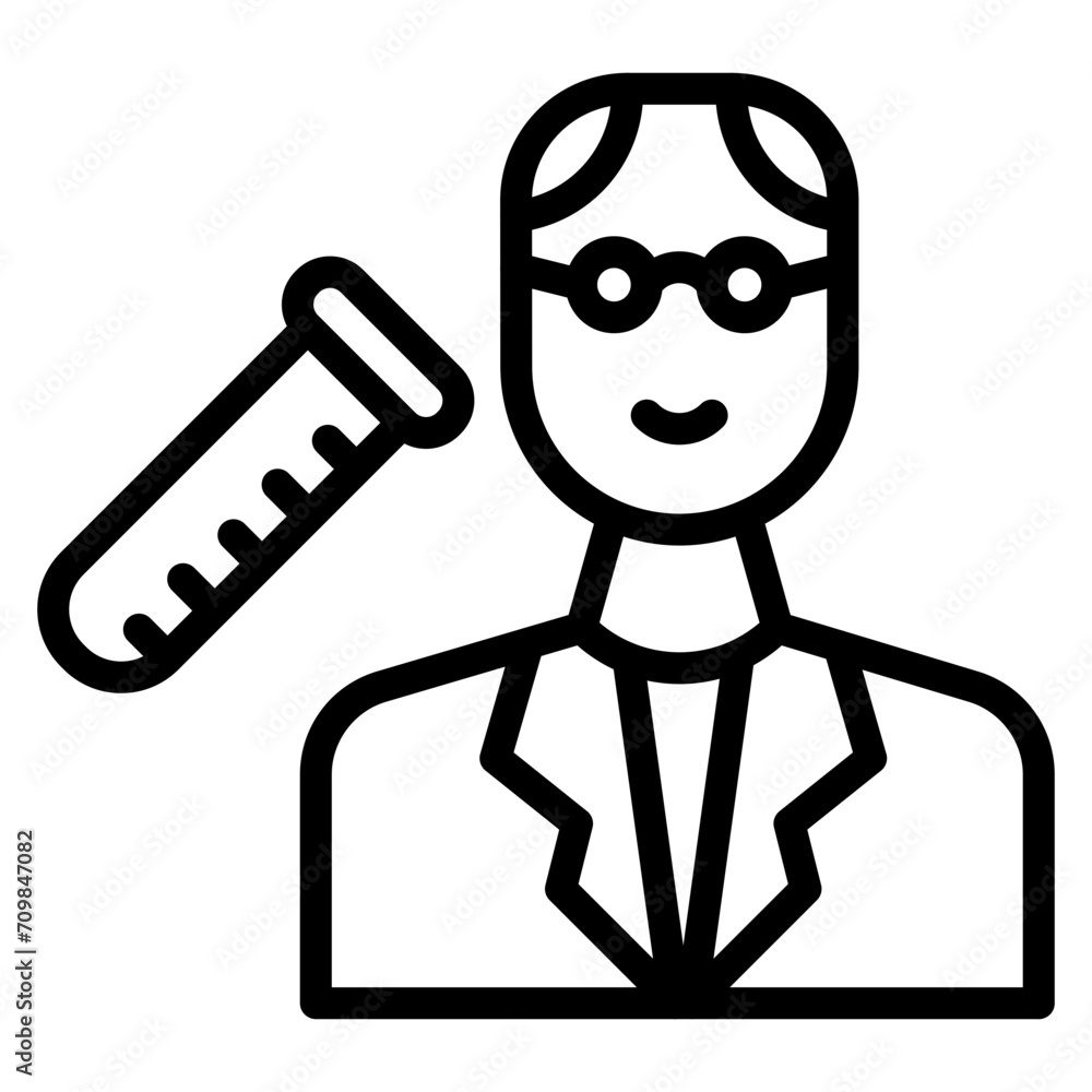Scientist icon vector image. Can be used for Science. Scientist icon vector image. Can be used for Science.