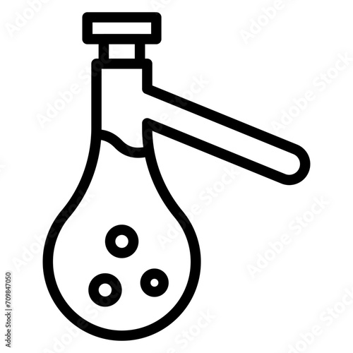 Sidearm Flask icon vector image. Can be used for Science.