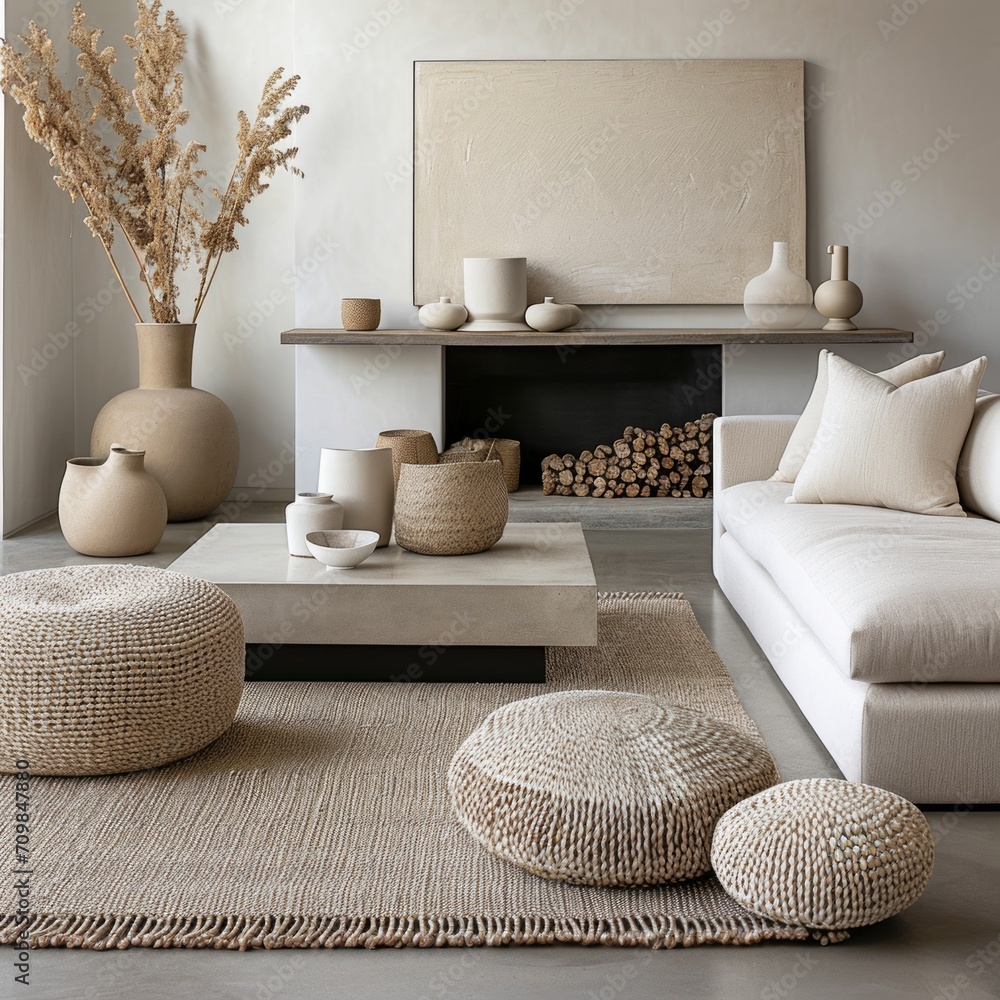 eco friendly home interior with warmth depth and dimension to any space ... - Eco-Chic Natural Fiber Interior