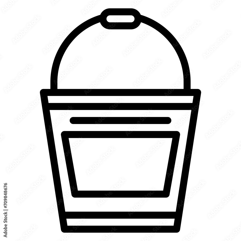 Bucket icon vector image. Can be used for Luxury. Bucket icon vector image. Can be used for Luxury.