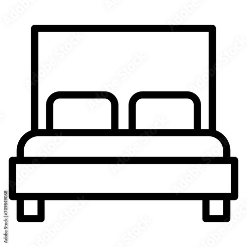 Free Hotel Room icon vector image. Can be used for Casino.