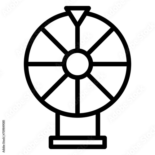 Free Spins icon vector image. Can be used for Casino.