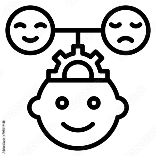 Children Psychology icon vector image. Can be used for Psychology.