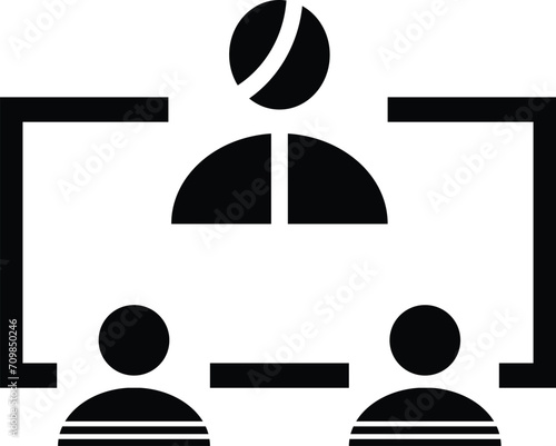 Rounded Filled Hierarchical Structure Icon