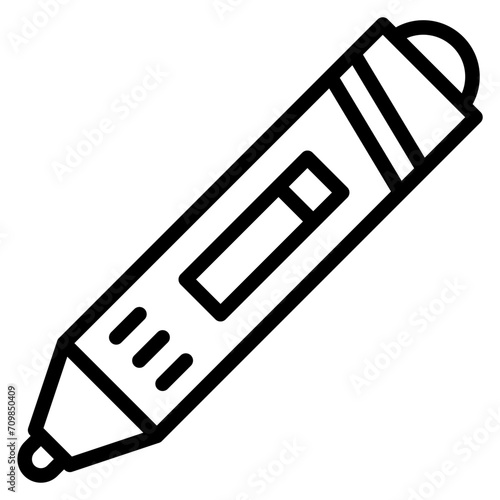3d Pen icon vector image. Can be used for Printing.